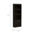 Bookcase with Metal Hardware, Three Shelves, and Double Door Cabinet-1231221059