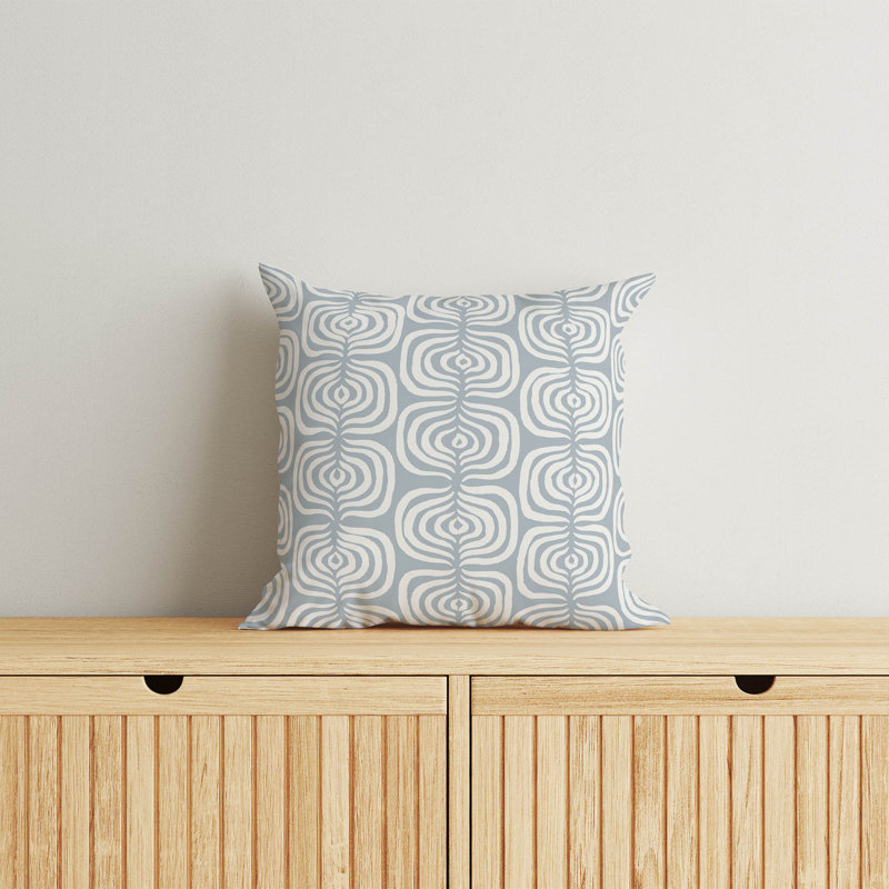 Coussin The Way, Bleu ardoise, H 20 po x l 20 po