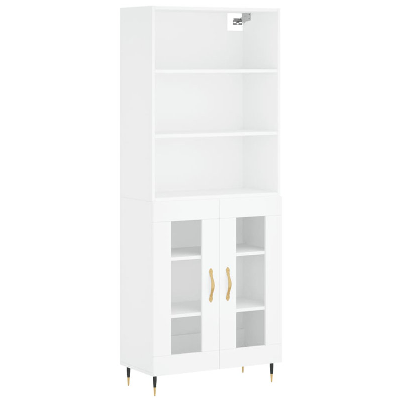 180cm H x 70cm W Bookcase, White
