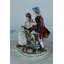 Figurine de couple romantique en porcelaine avec guitare et livre NIFao 11 po x 8 po x H 13 po