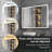 Mickenna 48'' W 36'' H Frameless Medicine Cabinet with Mirror and 6 Shelves
