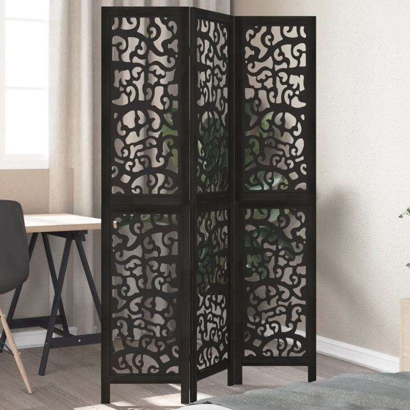 110cm W 3 - Panel Folding Room Divider, 180cm H x 110cm W x 1.6cm D