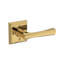 Wyndcliff Privacy Lever with Chamfered Square Rose in Lifetime (PVD) Polished Brass-1069913542