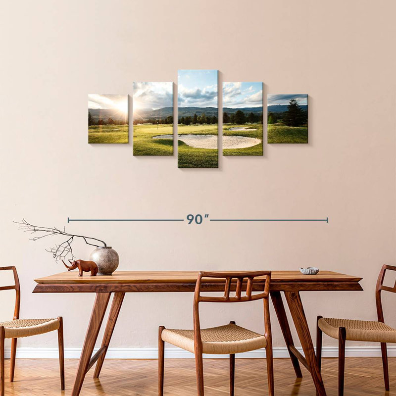 'Golf Sand Pit, 34" H x 74" W