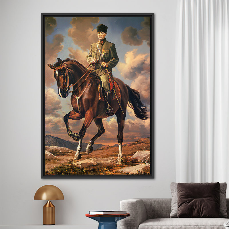 Print on Canvas, Framed Print without Mat, 110 cm H x 80 cm W, Black