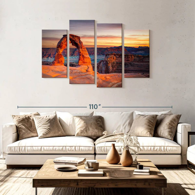 Alvord Delicate Arch In Utah, 48" H x 75" W