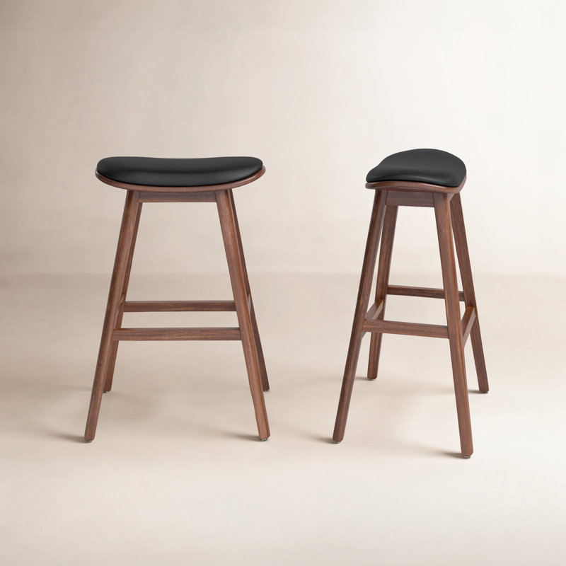 Tabouret de comptoir en bois massif Eric