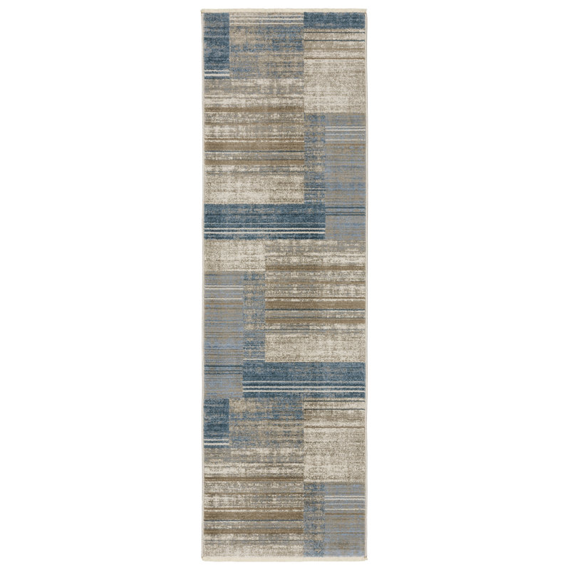Eudaldo Geometric Indoor Rug, Runner 2'3" x 7'6"