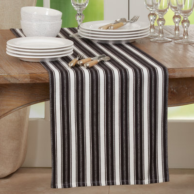 Zanzibar Striped 100% Cotton Table Runner