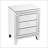 Silver Mirror Three Drawer Cabinet