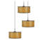 Luminaire suspendu tambour à 3 lumières Melnik-214978101-214978102