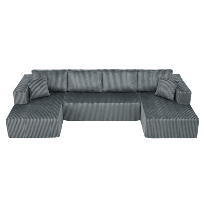 Canapé modulaire en U de 132 po