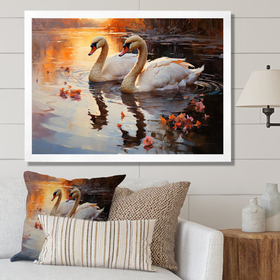 Swan Lake Twilight I sur impression sur toile