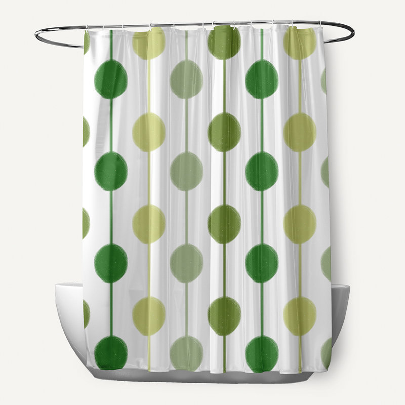 Rideau de douche simple Cersei, Vert