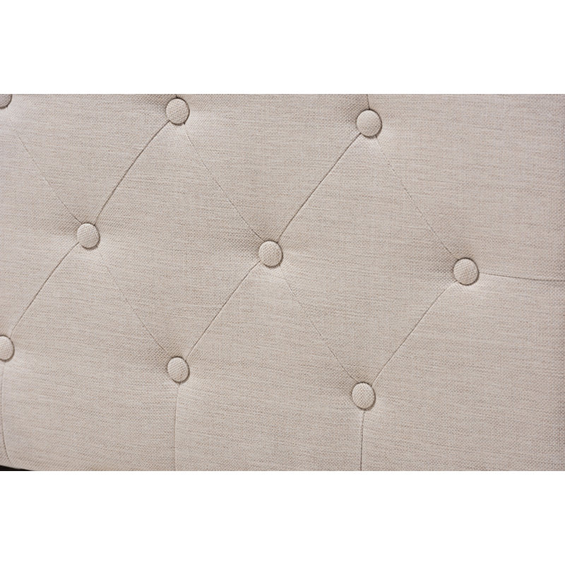 Borges Upholstered Daybed, Queen, Light Beige