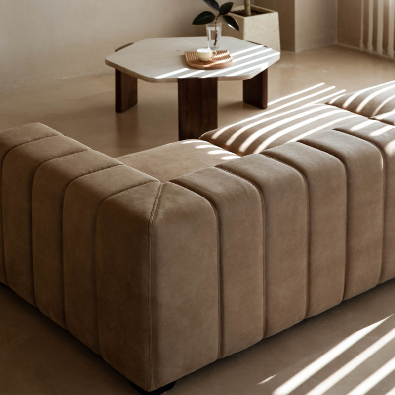 Grand canapé en tissu Retro Tech Wabi-Sabi