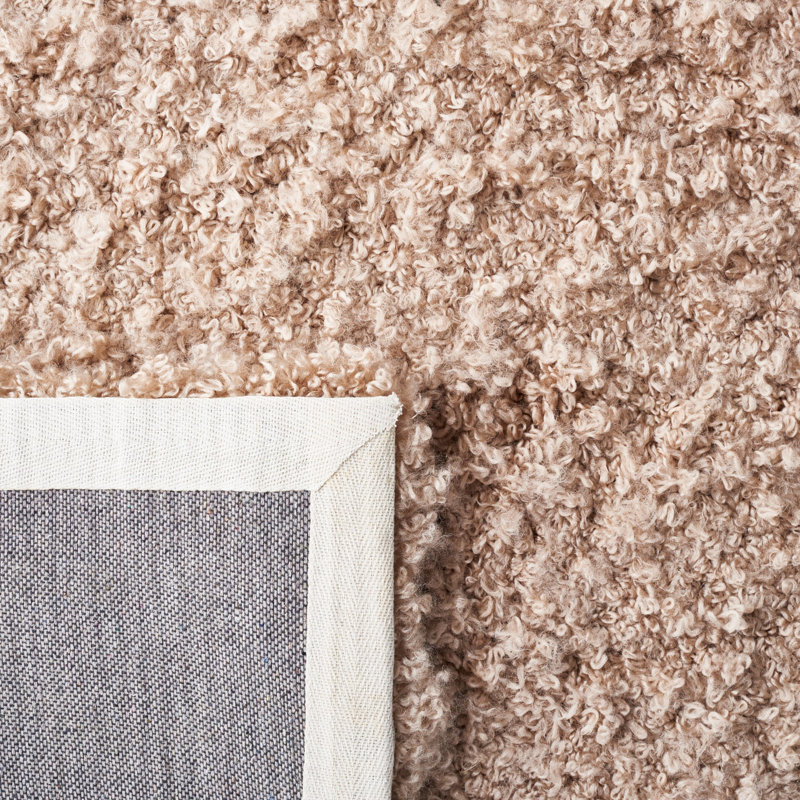 Victorino Shag Hand Tufted Performance Solid Color Rug, Rectangle 5' x 8'