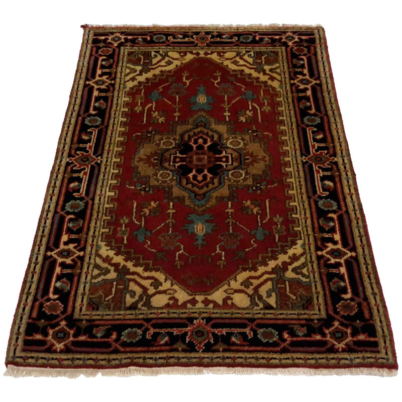 Paisleymae Oriental Area Rug in Red