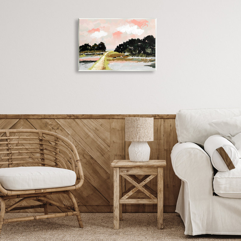 «Nature with Blush Sunrise» par Tina Finn, H 13 po x l 19 po