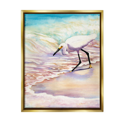 " Bird On Pastel Shore " by Christine Reichow