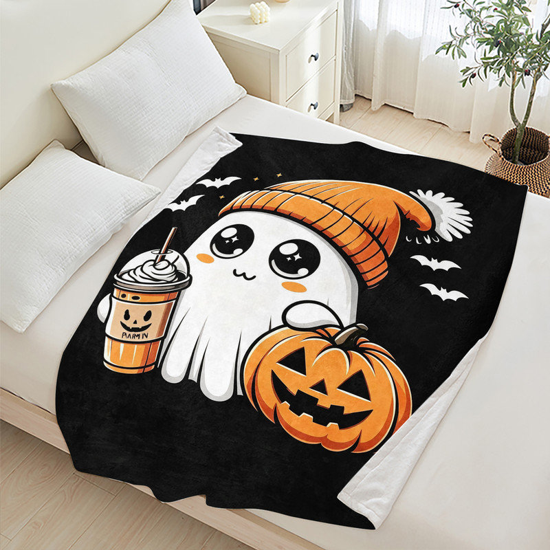 Couverture en polaire JYK en flanelle, en microfibre moelleuse, douce et respirante, 60 po x 80 po, typographie Cozy Season