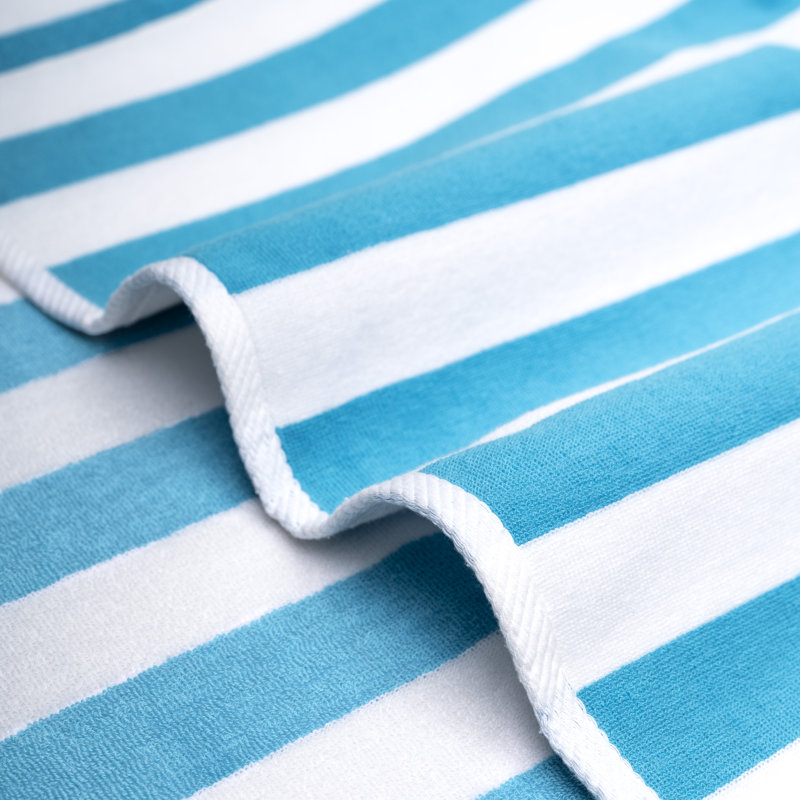 Très grande serviette de plage 100% coton Dovecove, Turquoise