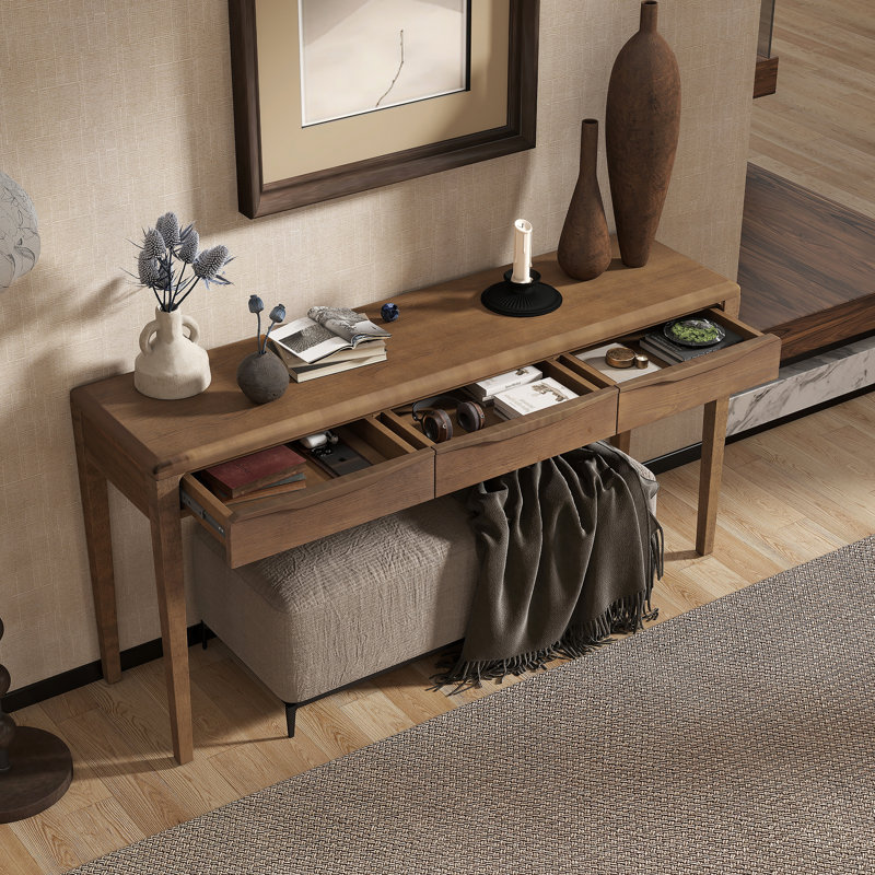 Console avec 3 tiroirs 59,84 po Chiswick, Brun