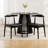 Modern Upholstered Dining Chairs With Backrest, With Solid Wood Frame, For Dining Room/Living Room
