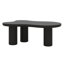 Table basse 44 po x 25,9 po Cloud avec plateau, table de bout irrégulière avec 3 pieds robustes, table centrale élégante avec bord rond-950350104