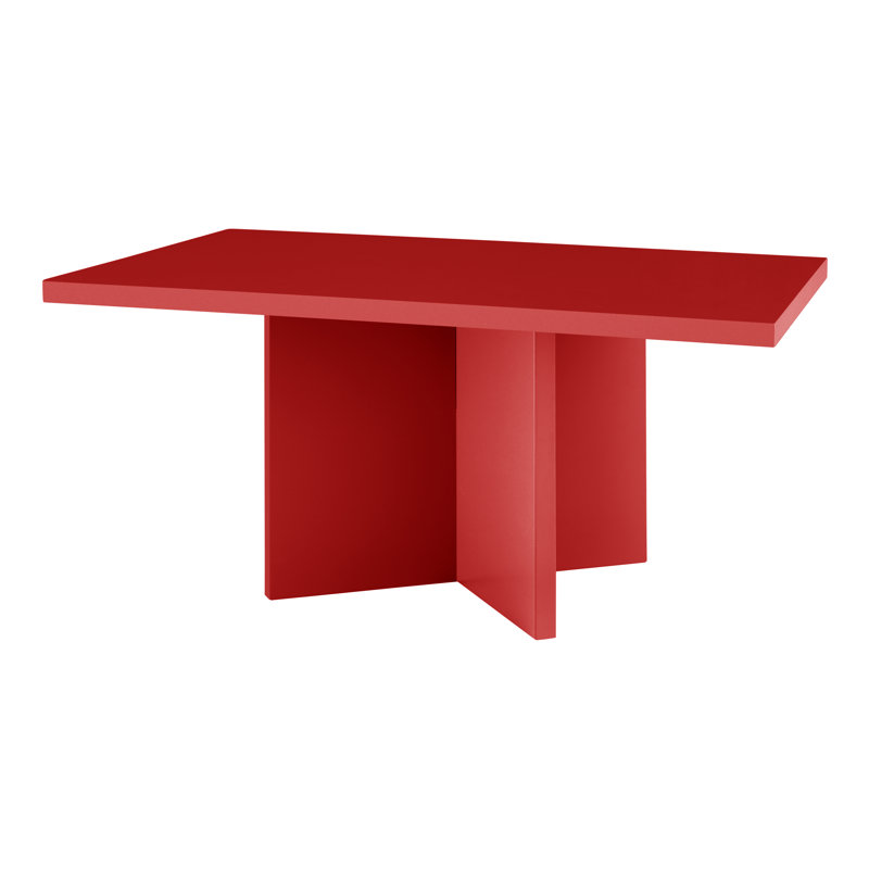 Blodwin 60 cm Rectangular Dining Table, Red Flame