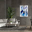  «Electric Blues 4» par Annie Warren, art mural sur toile, 40 po x 54 po
