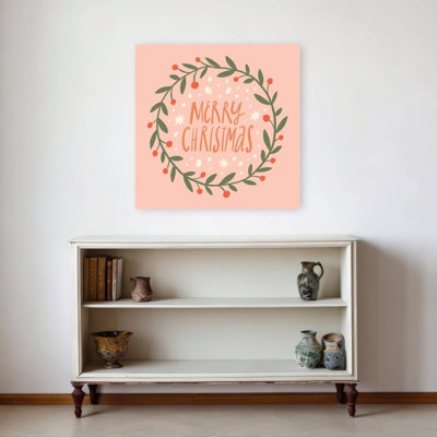 «Happychristmasno37», impression d'art moderne abstrait paysage minimaliste