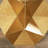 Pentagonal Iron End Table with Glass Top