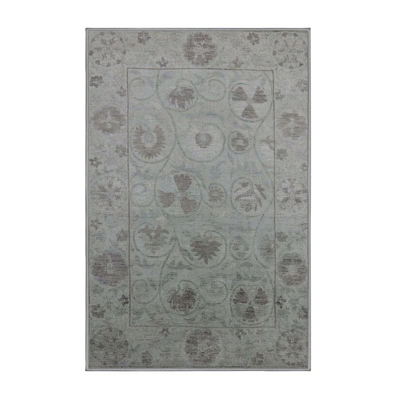 Tapis oriental gris Hanston, Rectangle 7 pi x 10 pi