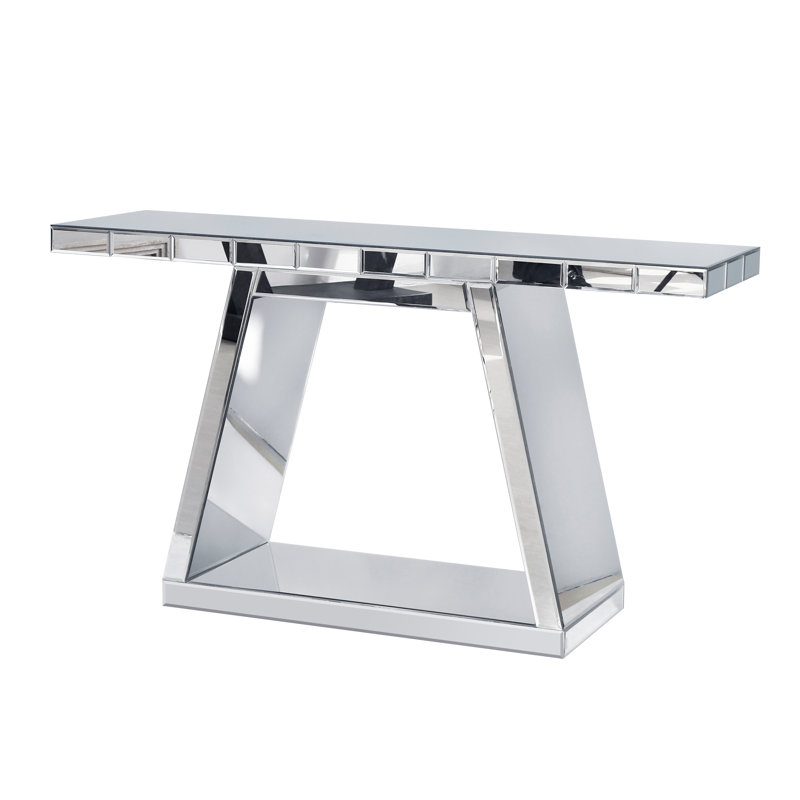 56" Mirrored Console Table