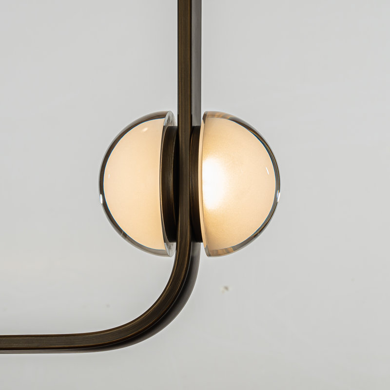 Luminaire suspendu géométrique 4 lumières Ousman