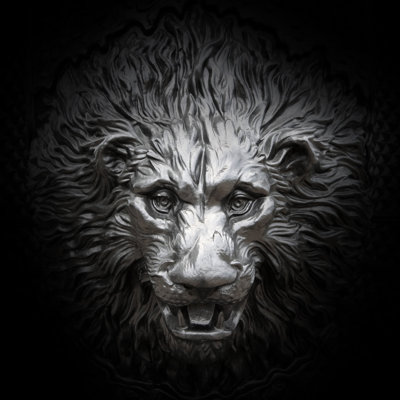 Relief of a Lion Head by Tomml