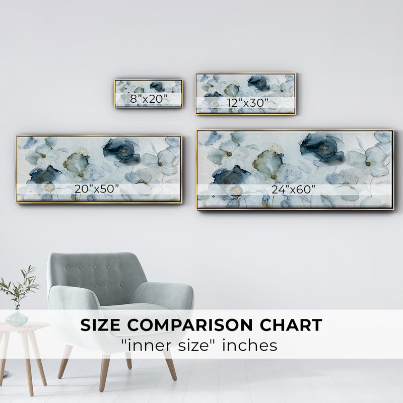 Flowering Indigo- Framed Canvas