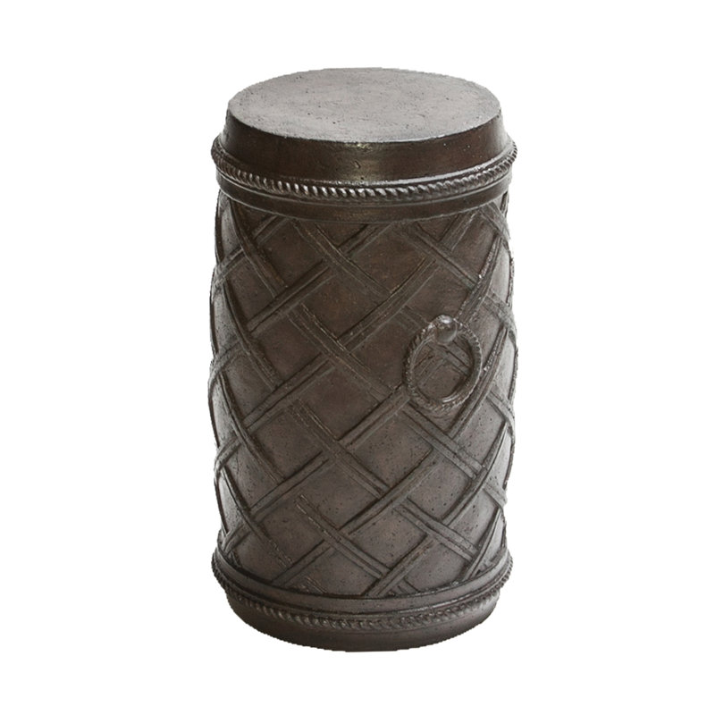 Moroccan Outdoor Round Side Table, 12" Diameter