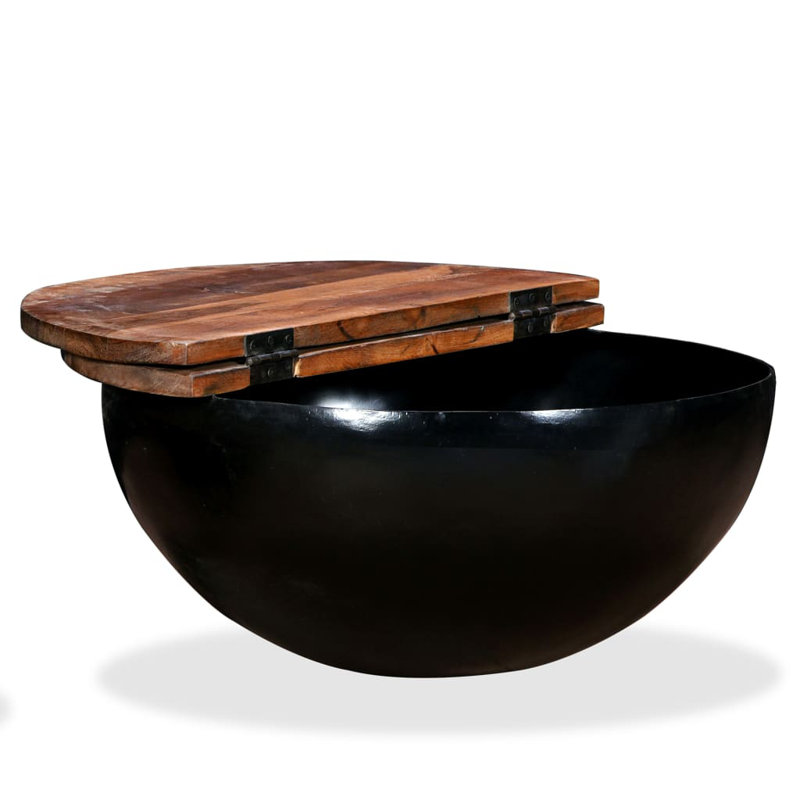 Marina Solid Coffee Table, Black