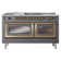ILVE Nostalgie II Noblesse 60 in Dual Fuel Range 7 Burner, Griddle, Frenchtop