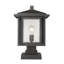 Luminaire à fixation sur mât câblé 1 lumière H 18,5 po Iwan-32059694