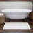 Dinuba Solid Plush Pile Stain and Fade Resistant Non-Slip Machine Washable Bath Rug-2112067046-2112067047
