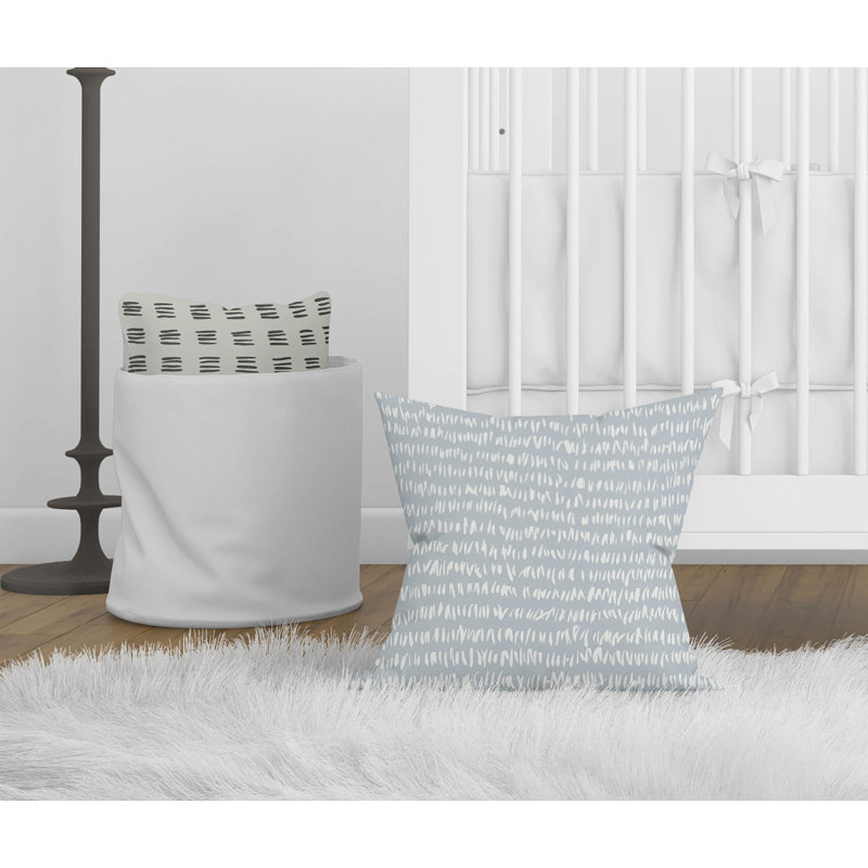 Crop Row Slate Blue Throw Pillow, 16"H x 16"W
