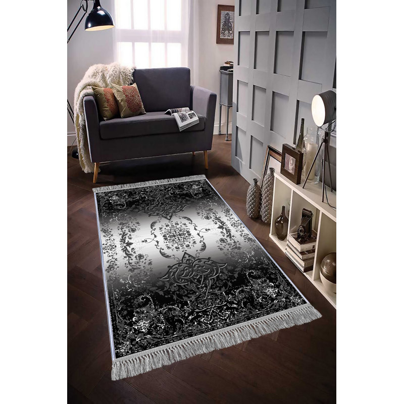 Luxurious 3D Printed Velvet Carpet, 47.2 x 70.9 inches | 100% Velvet Fabric, 100% Cotton Sole | Pile Height: 0.4 inches, Total Height: 0.5 inches | Antibacterial, Non-Slip, Machine Washable | Ideal for Living Room & Bedroom Decor