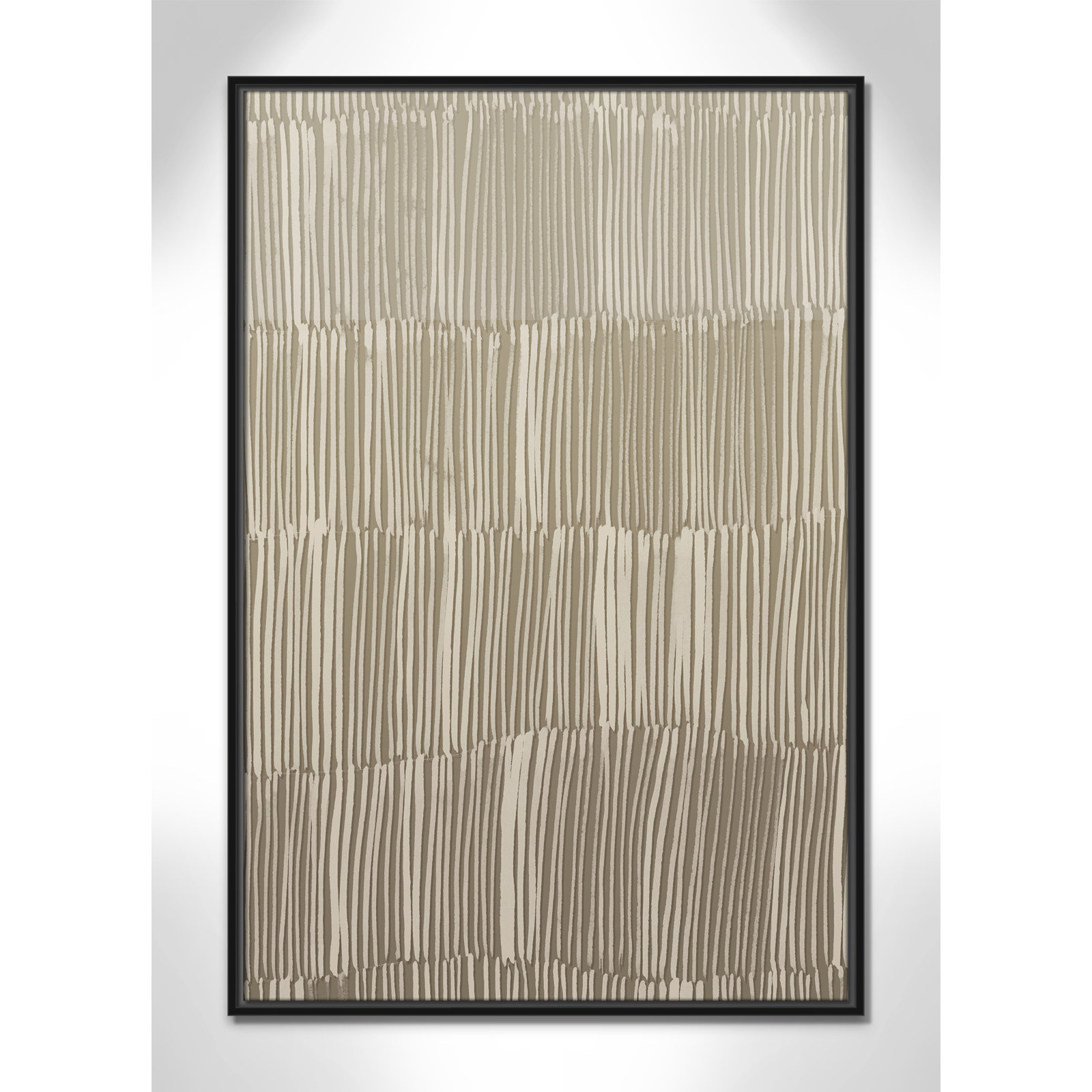 Linear Calm II Print by , 37.5" H x 25.5" W, Black Floater
