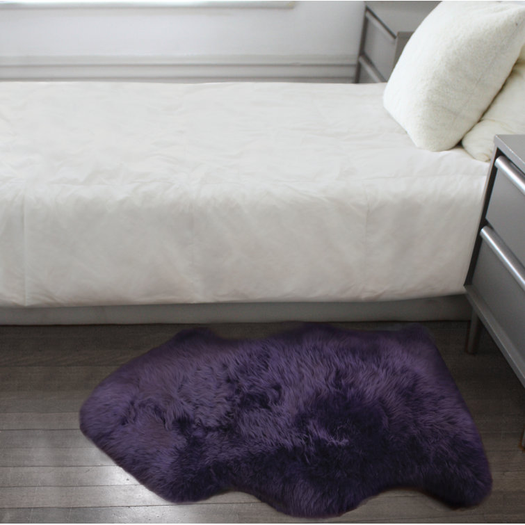 Haghni Sheepskin Animal Print Indoor Rug