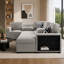 Canapé-lit modulaire en tissu 4 pièces-320262379-320262381