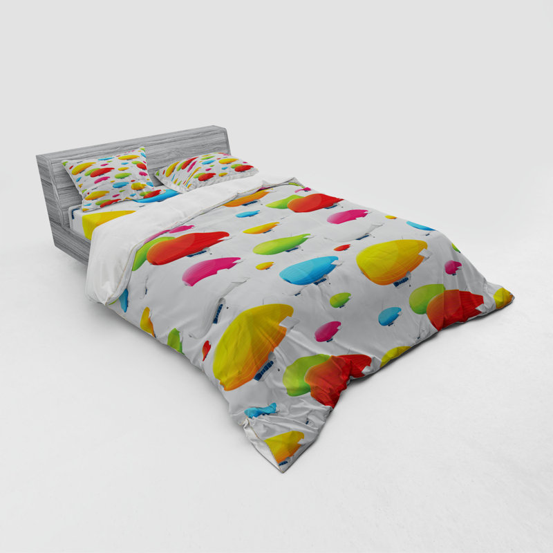 Modern & Contemporary Polyester Duvet Cover, Queen Duvet Cover + 3 Additional Pieces