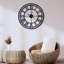 Très grande horloge murale ronde en métal, grande horloge silencieuse à chiffres romains 32 po, décor de bureau à domicile-121720870